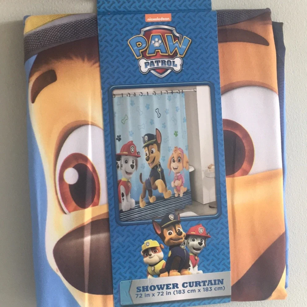 Paw Patrol Shower Curtain 72in x72in (183cmx183cm)